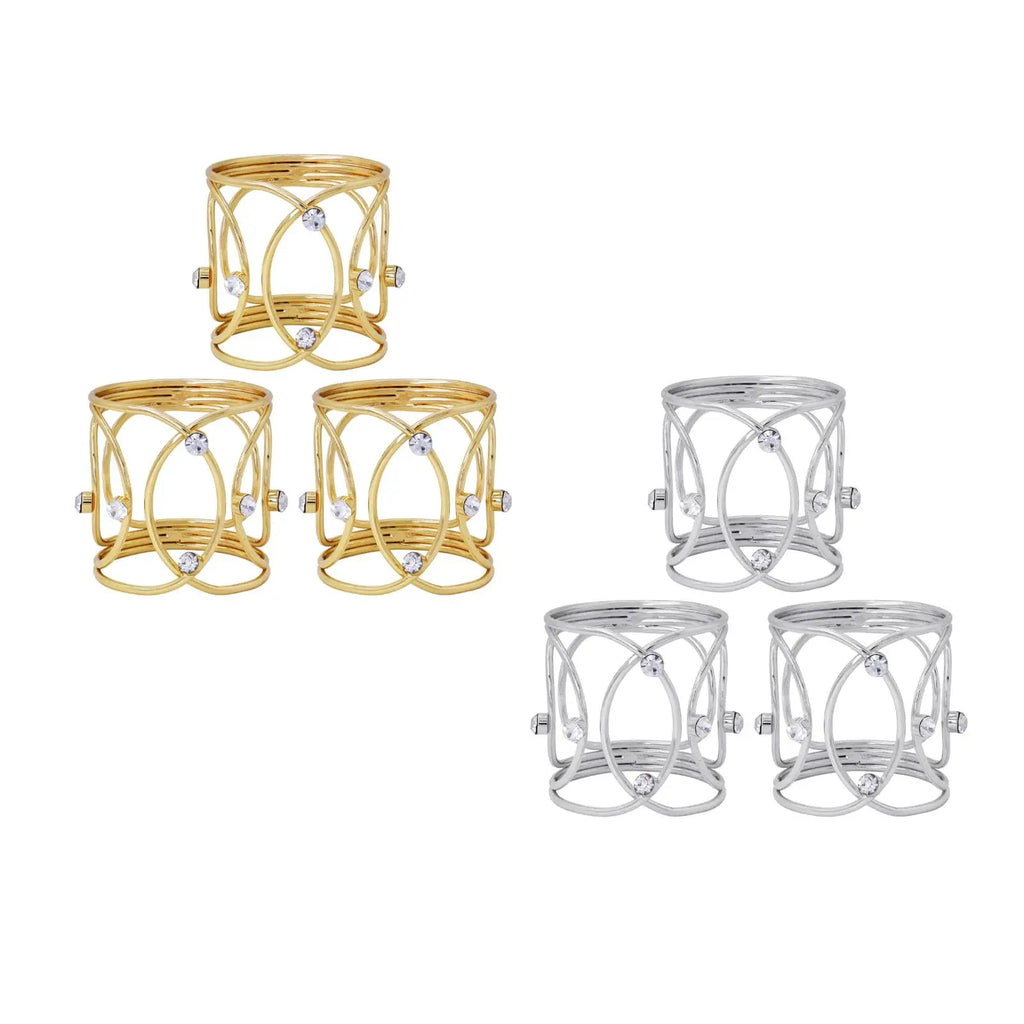 3-Pack Metal Napkin Rings – Elegant Reusable Table Holders