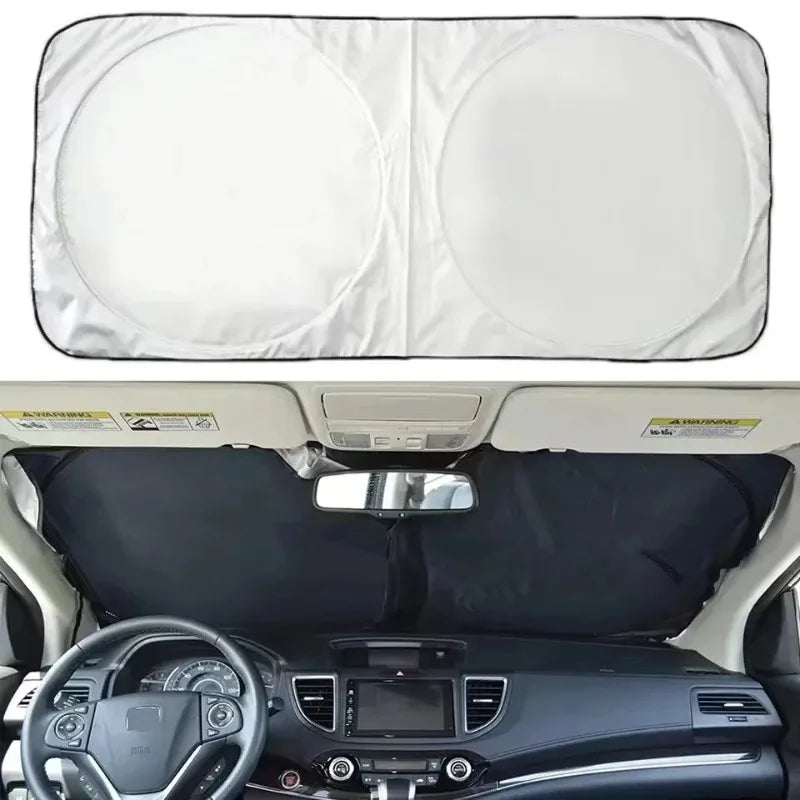 Foldable Car Windshield Sunshade – UV & Heat Reflective