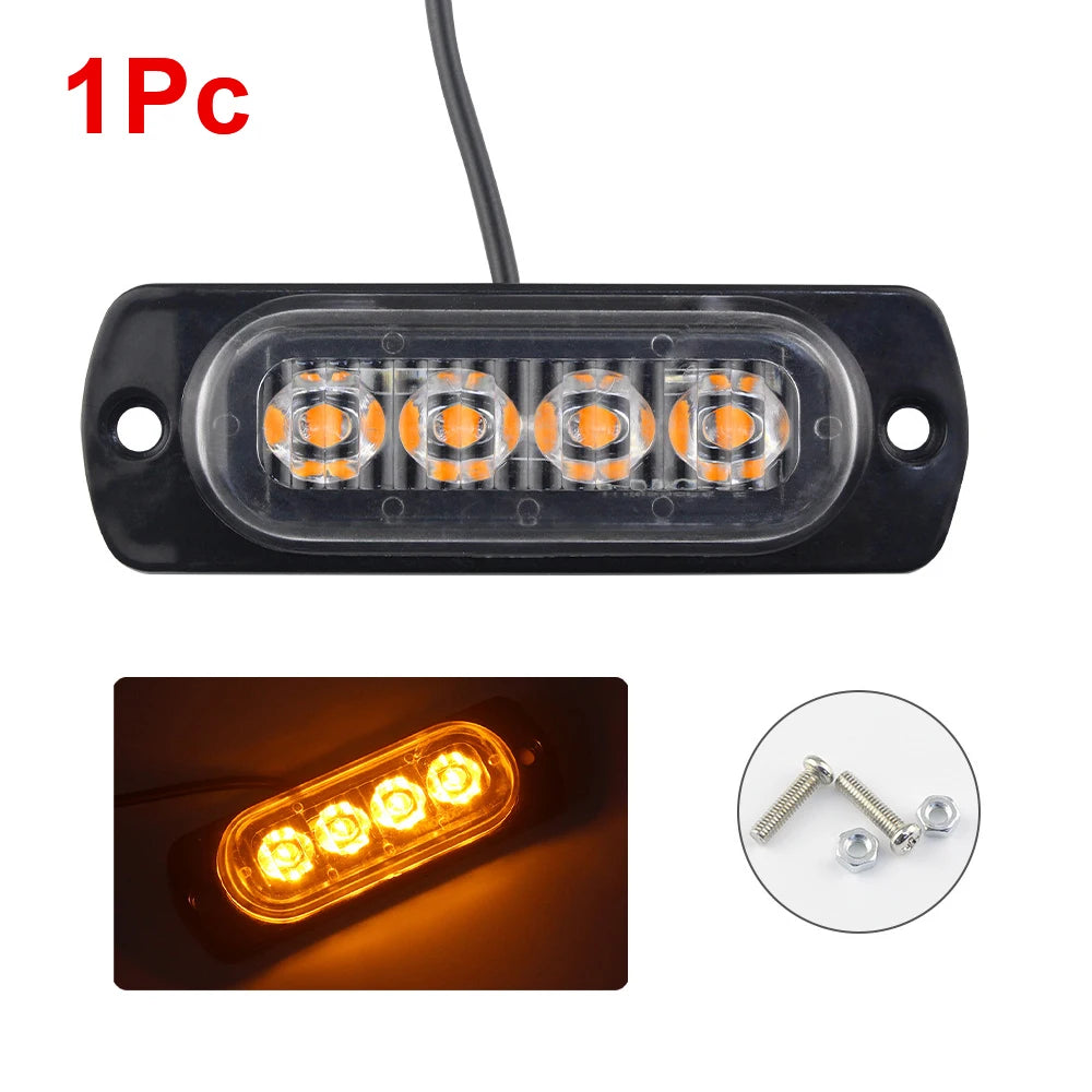 12/24V LED Strobe Beacon Light – Truck, Trailer & Motorcycle