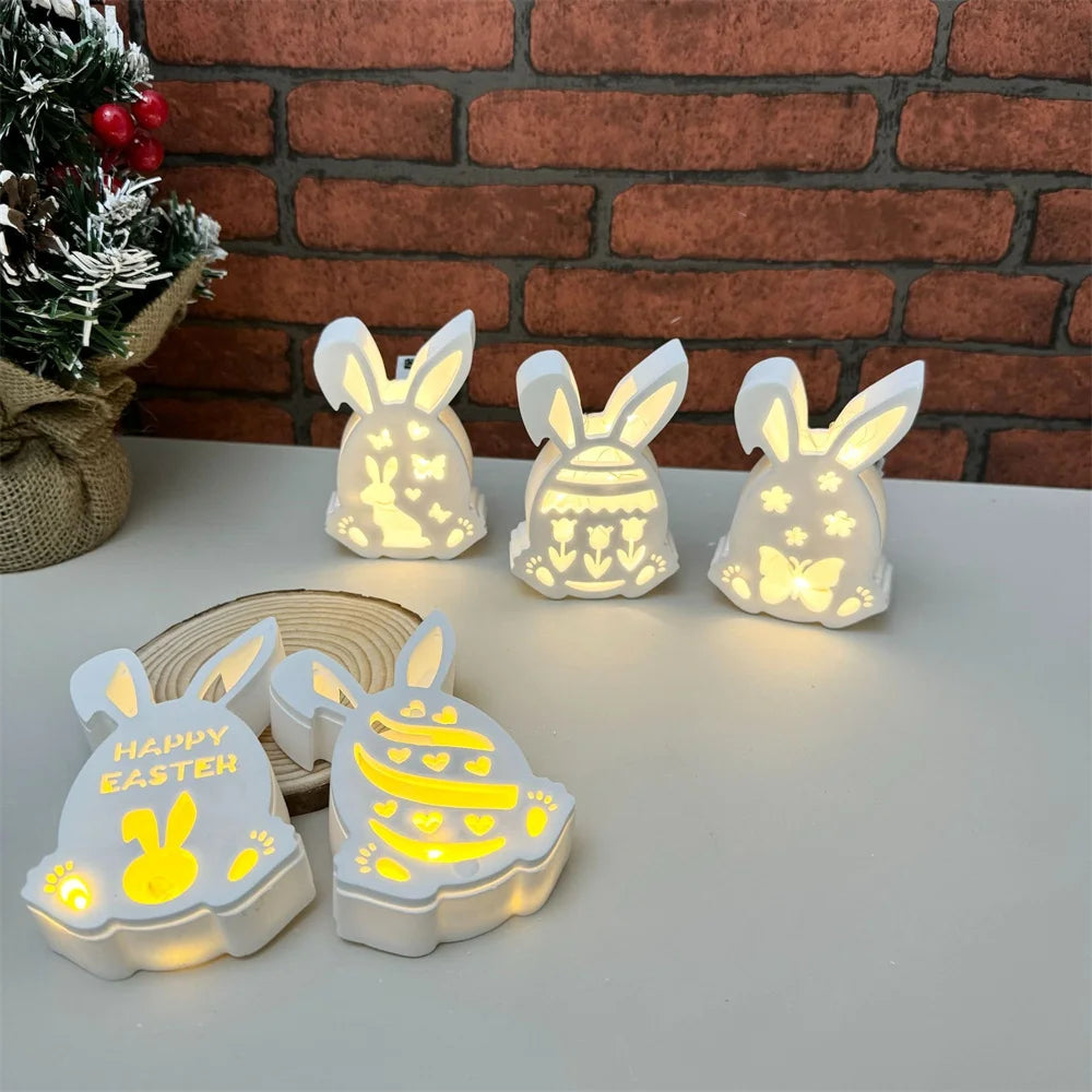 Easter Rabbit Hollow Silicone Mold – DIY Candle & Plaster