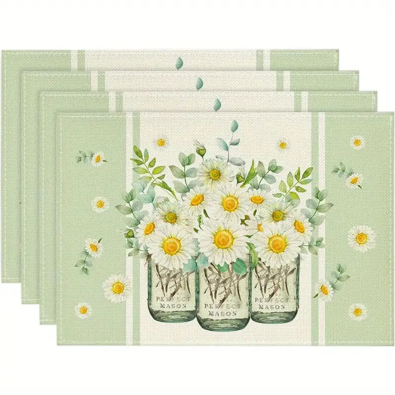 Easter Linen Placemat – Bunny & Egg Spring Table Mat
