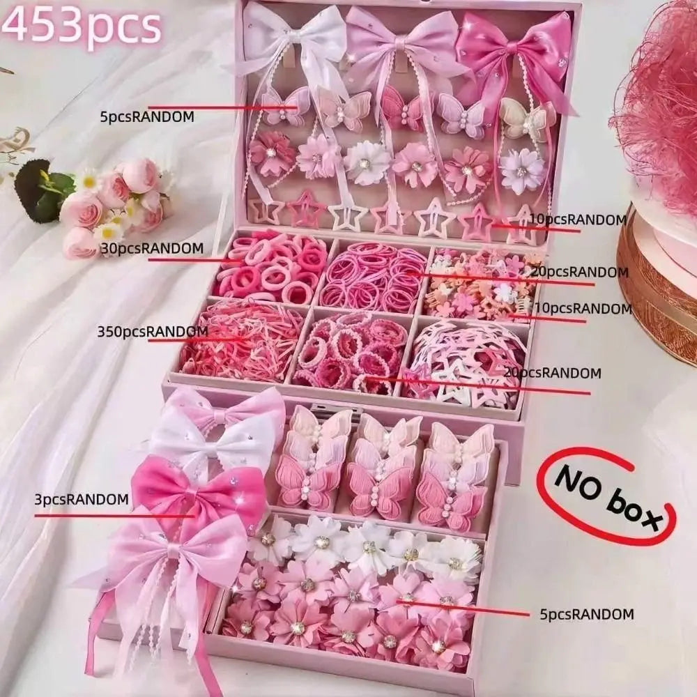 546-Piece Colorful Girls Hair Accessories Set | Kids Gift