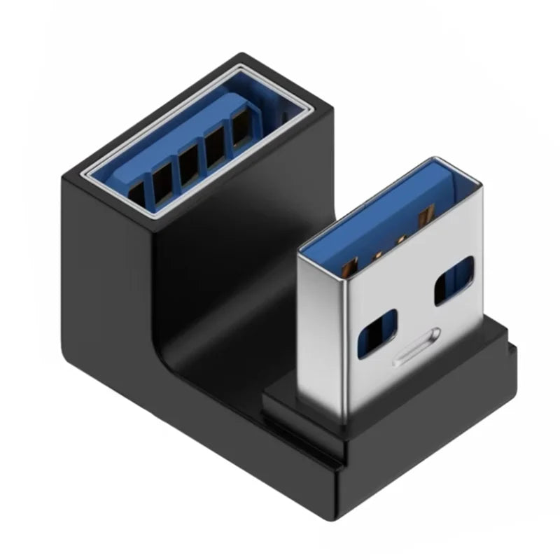 90° USB 3.0 Right Angle Adapter 10Gbps – Male to Female