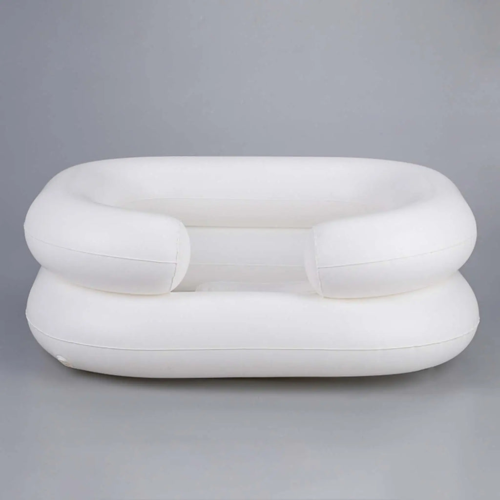 Inflatable Shampoo Bowl with Neck Support | Portable Hair Wash