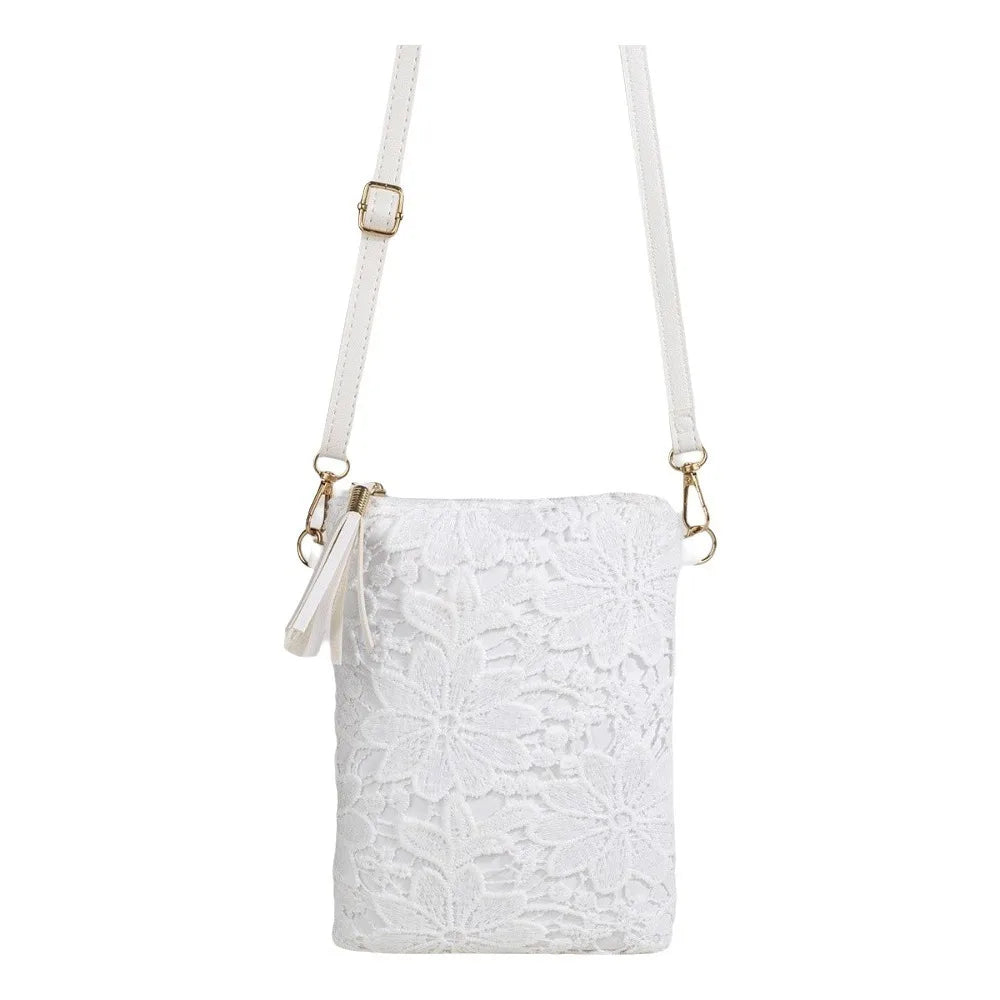 Woven Print Crossbody Bag – Lightweight Multicolor Women's Purse