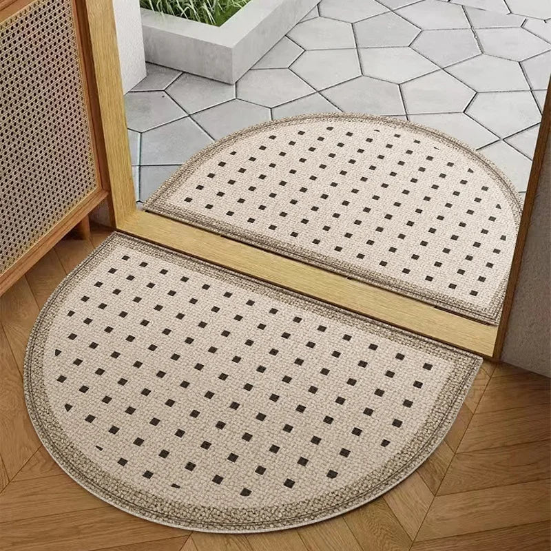 Semicircular Non-Slip Door Mat – Indoor & Outdoor Welcome Rug