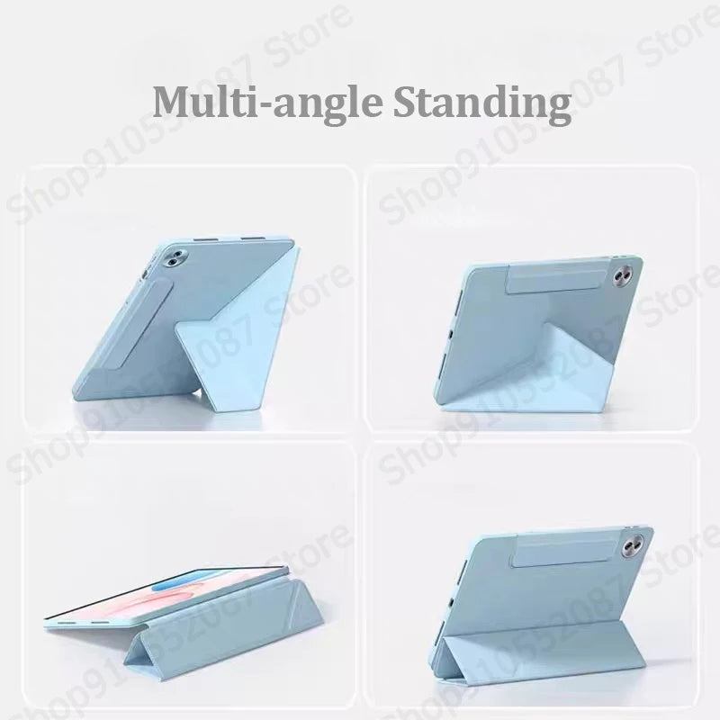 Honor MagicPad 4 Magnetic PU Leather Tri-Fold Stand Case 12.3"