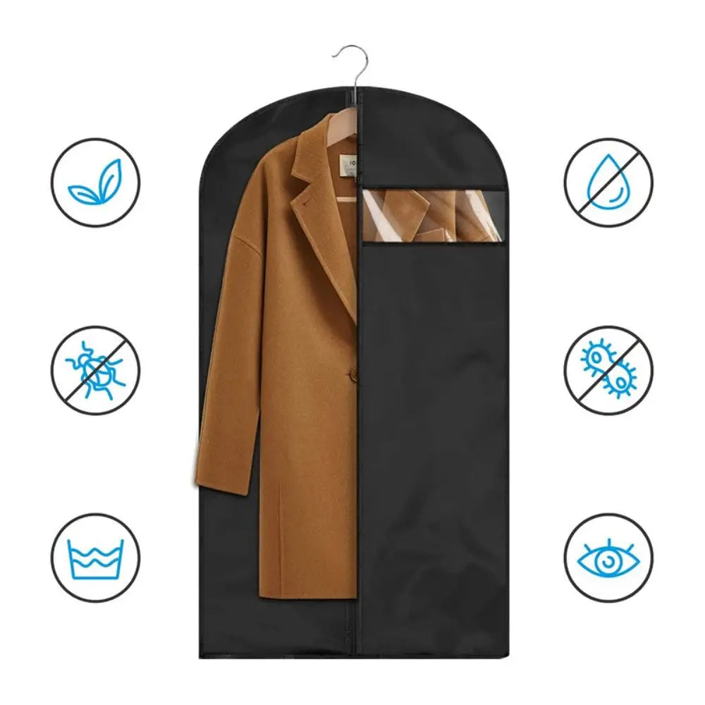 PEVA Hanging Garment Bag – Dustproof Clothing Cover S/M/L
