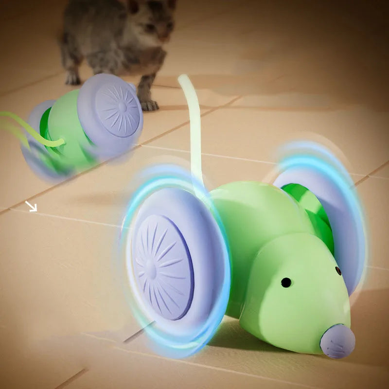Electric Mouse Car Interactive Cat Toy – Auto Obstacle Avoidance