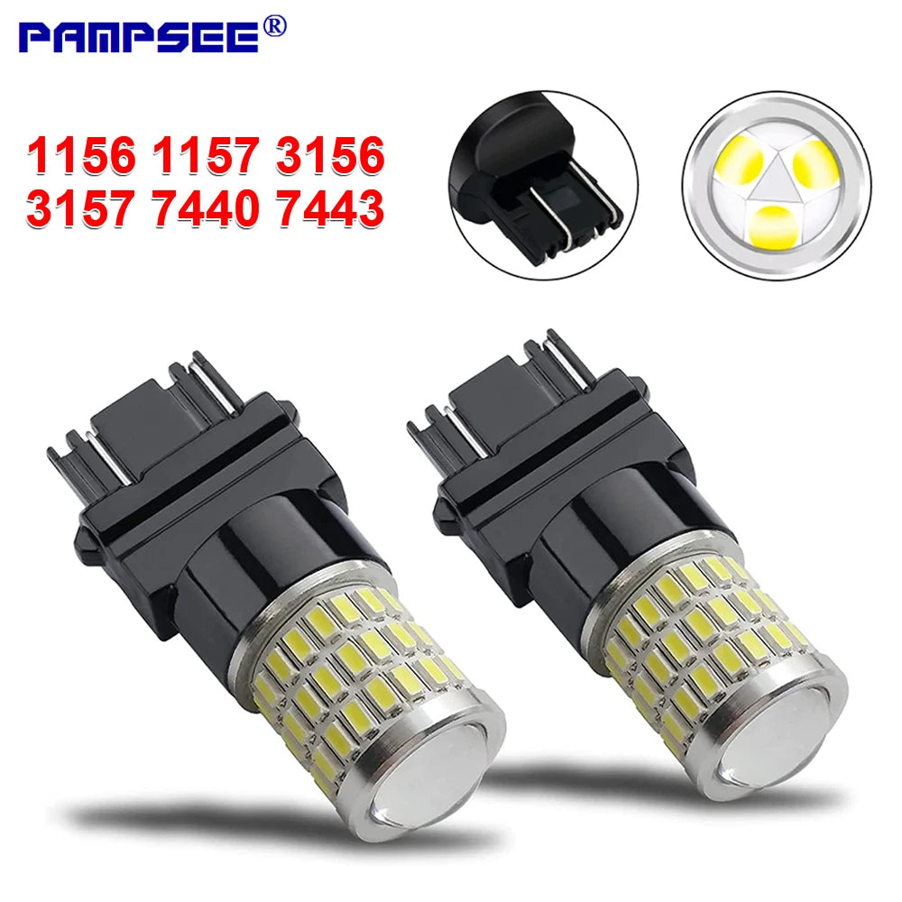 LED Amber Turn Signal Bulbs 7443 1157 7440 3156 | Brake Lights