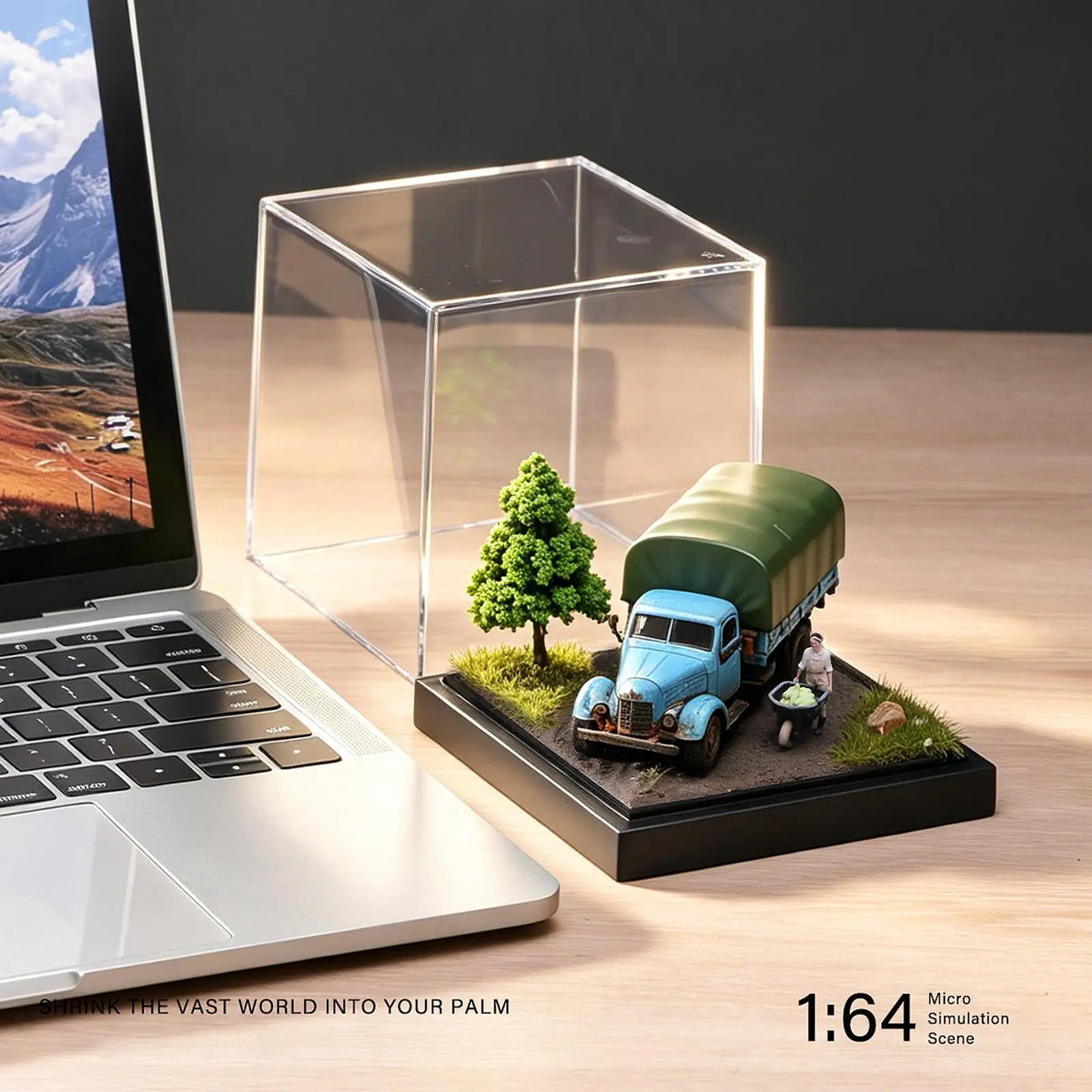 Clear Acrylic Display Case – 1/64 Collectible Storage Cube