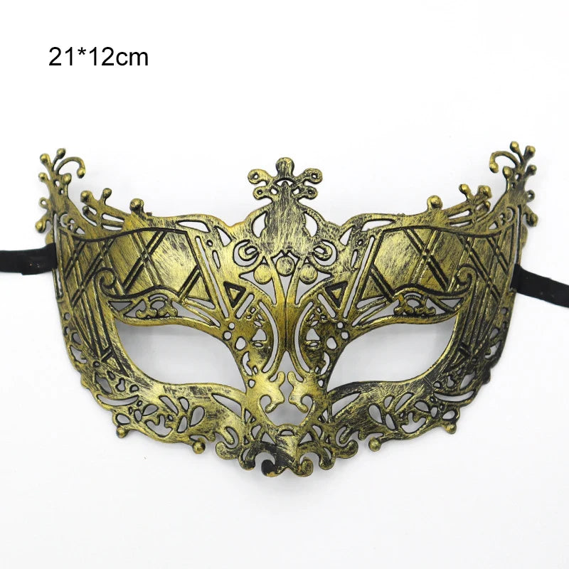 Retro Jazz Masquerade Half Face Mask – Halloween Costume