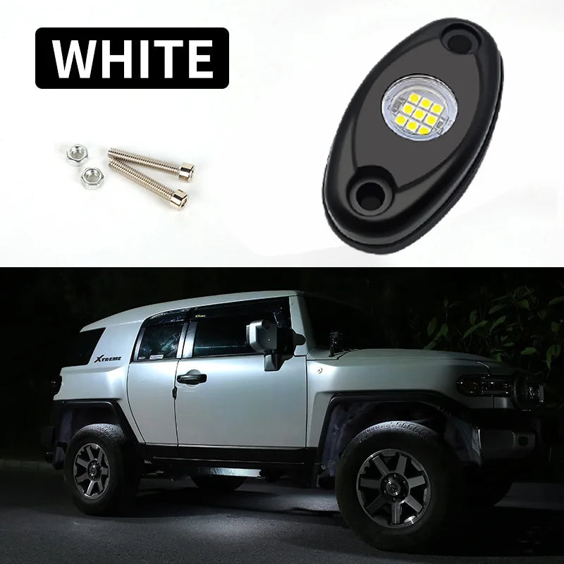 9-LED RGB Rock Light IP67 Underbody Lamp – Jeep Truck ATV UTV