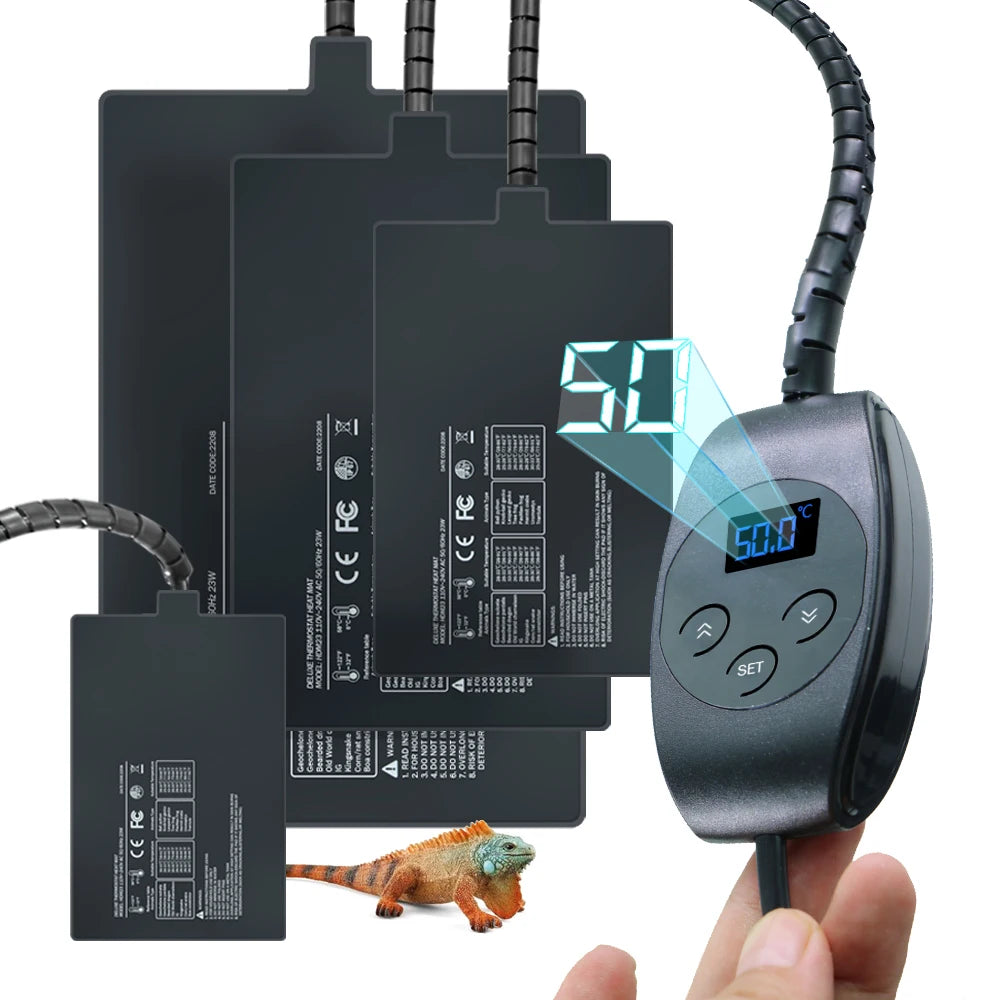 Reptile & Plant Heating Mat with Digital Thermostat Controller