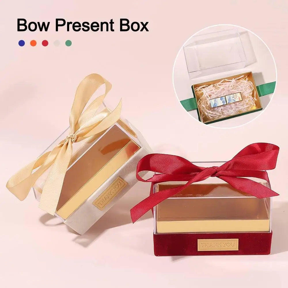 Transparent Acrylic Bow Gift Box – Wedding & Valentine's Day