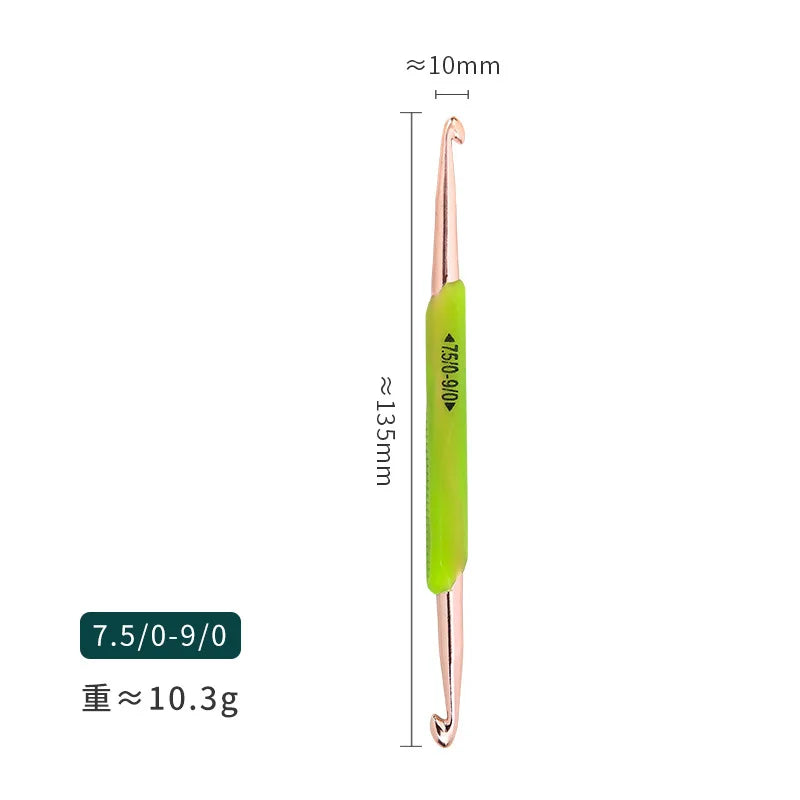 TPR Double Ended Crochet Hook – Soft Rubber Knitting Needle
