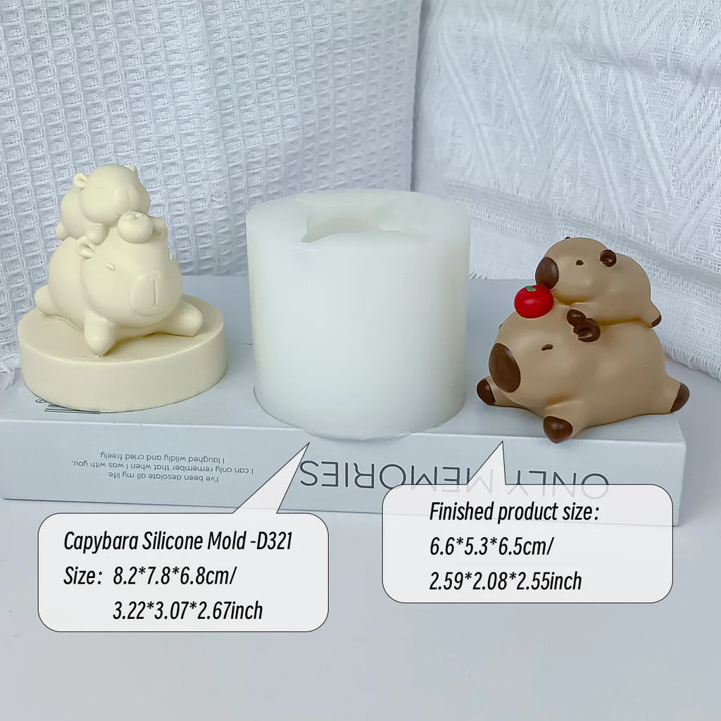 Capybara Silicone Mold – Jelly, Pudding & Baking Mould