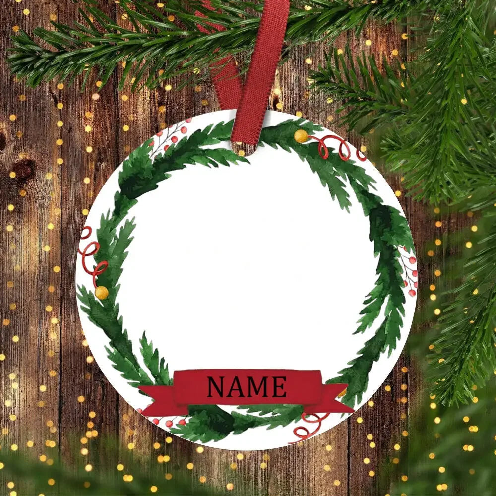 Personalized Baby's 1st Christmas Ceramic Photo Ornament