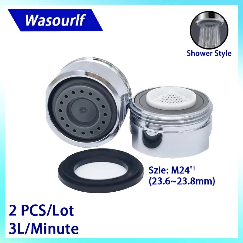 2-Pack M24 Water Saving Faucet Aerator 3L/Min – Male Thread