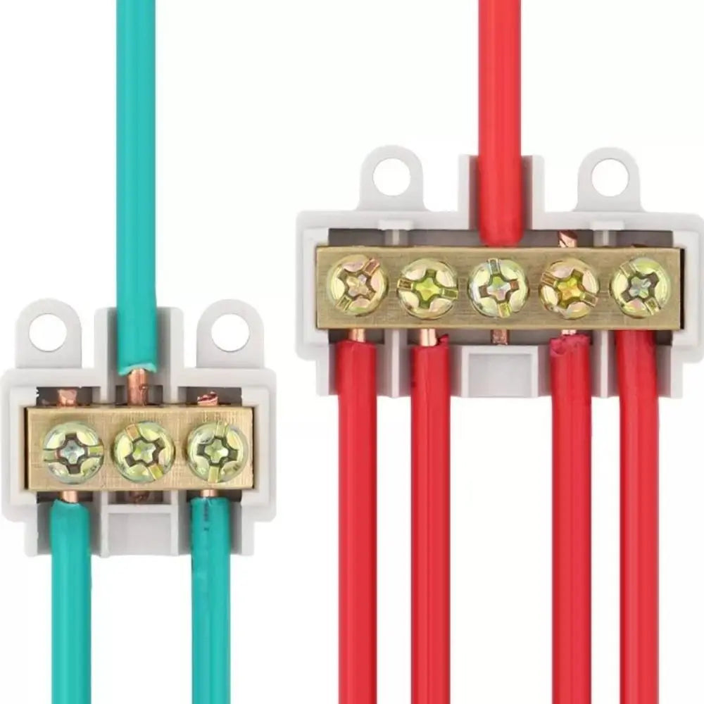 Brass High Power Wire Splitter Terminal Block 60A–100A