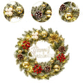 Christmas Wreath Artificial Flowers Front Door Garland