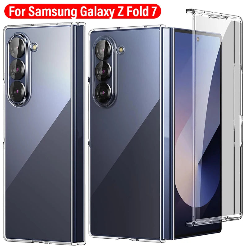 Clear Shockproof PC Case for Samsung Galaxy Z Fold 7