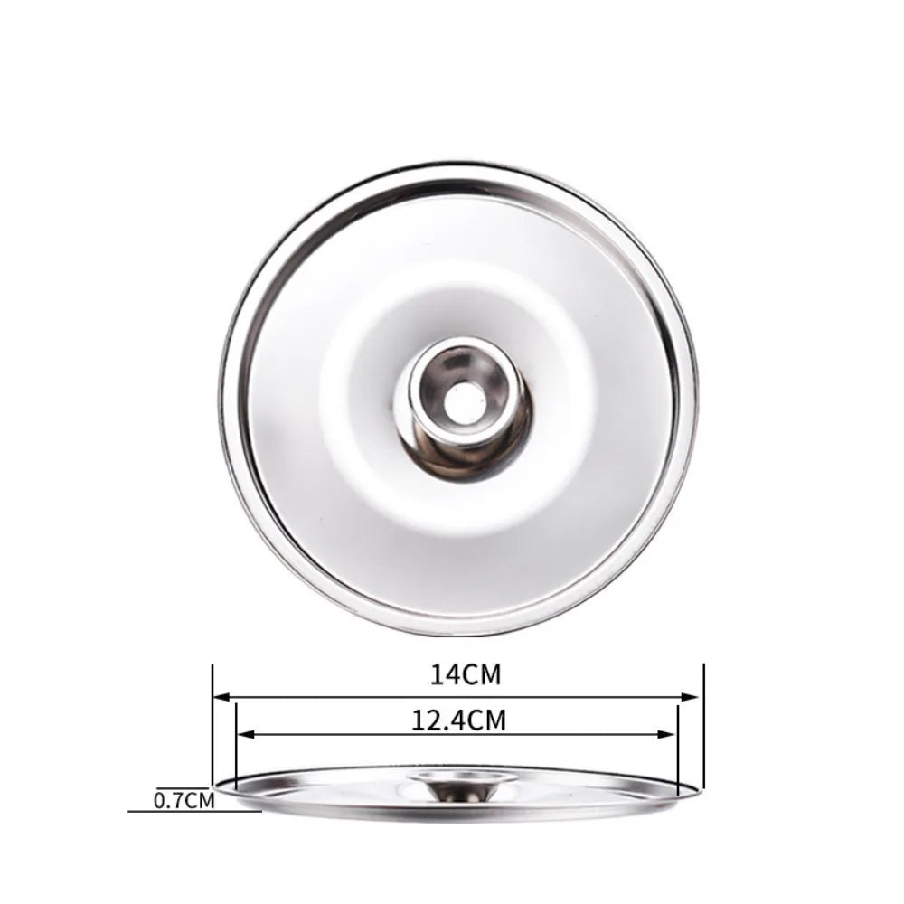 Stainless Steel Round Pot Lid – Universal 10–24cm Cover