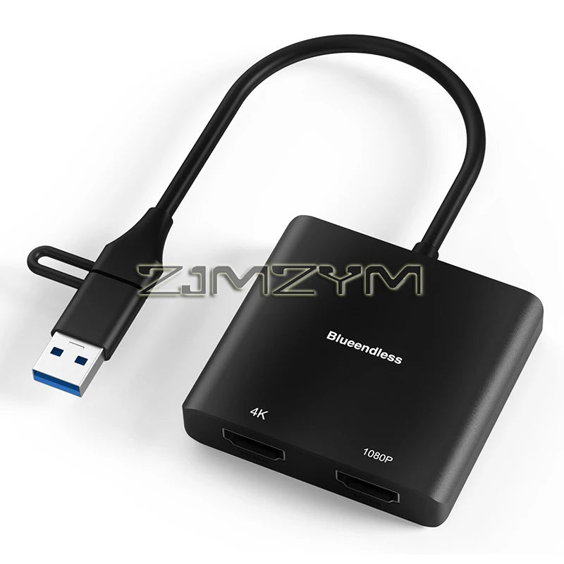USB-C Dual HDMI 4K Docking Station Hub for M1/M2 Laptops