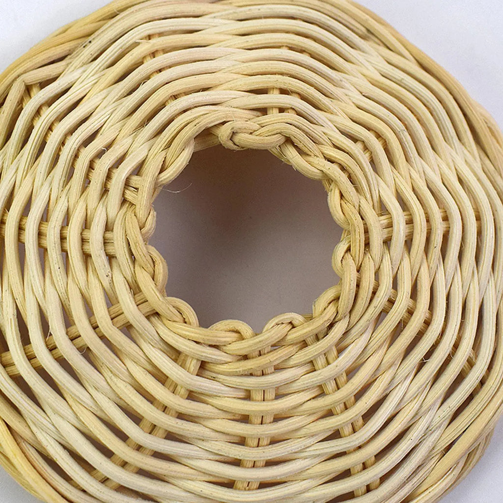 Rustic Rattan Woven Pendant Lamp Shade | Chandelier Cover