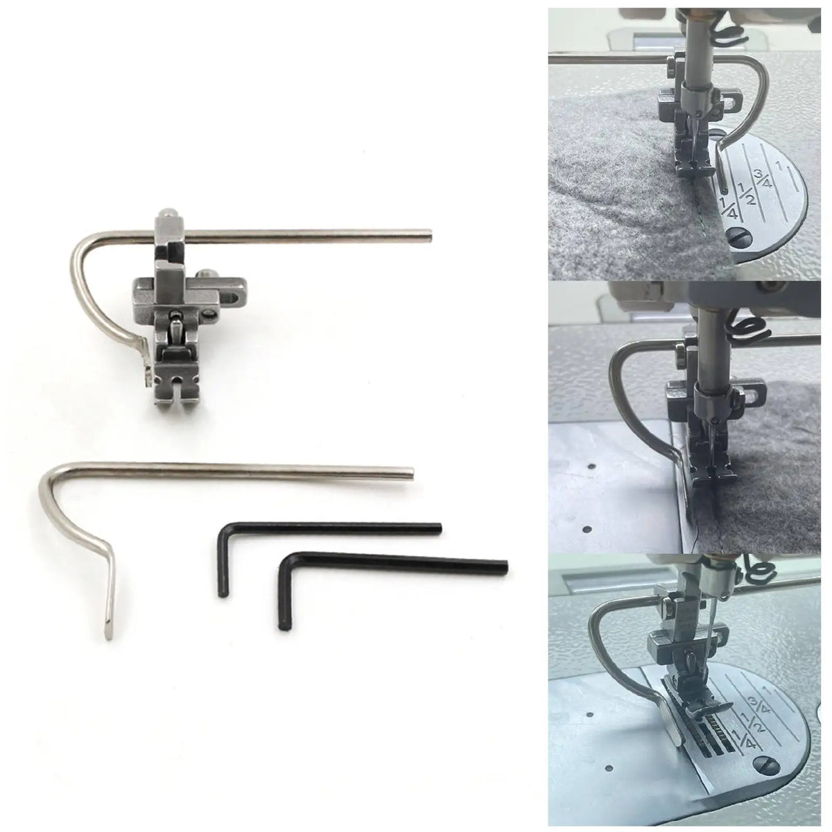 Adjustable Guide Quilter Presser Foot – Steel, Easy Install