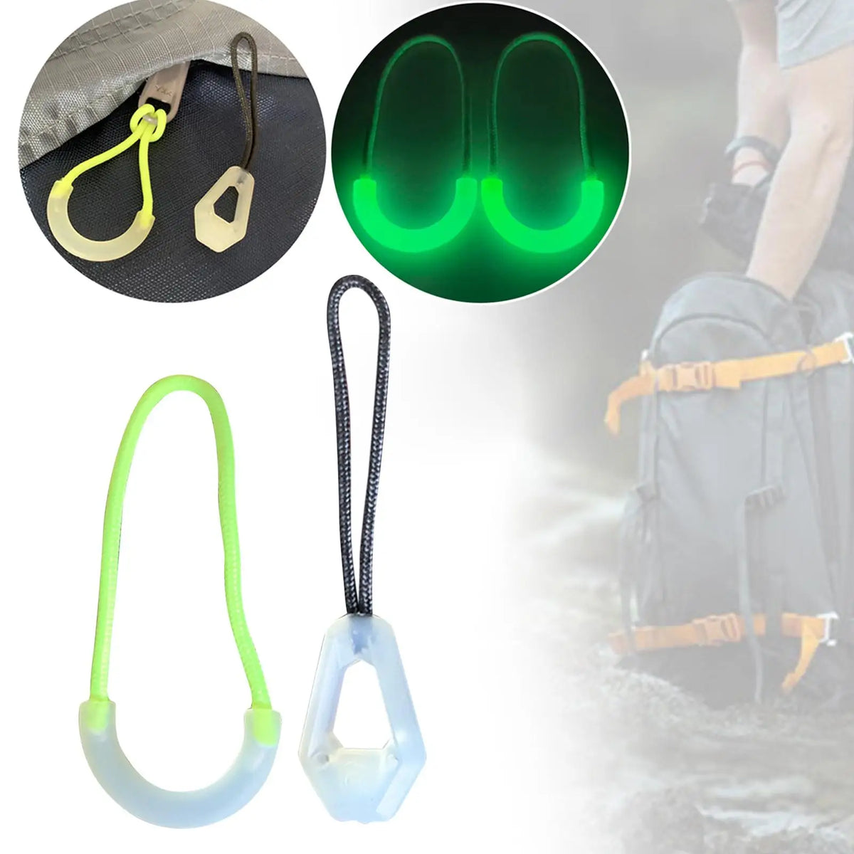 Glow in the Dark Zipper Pulls – Luminous Zip Replacements