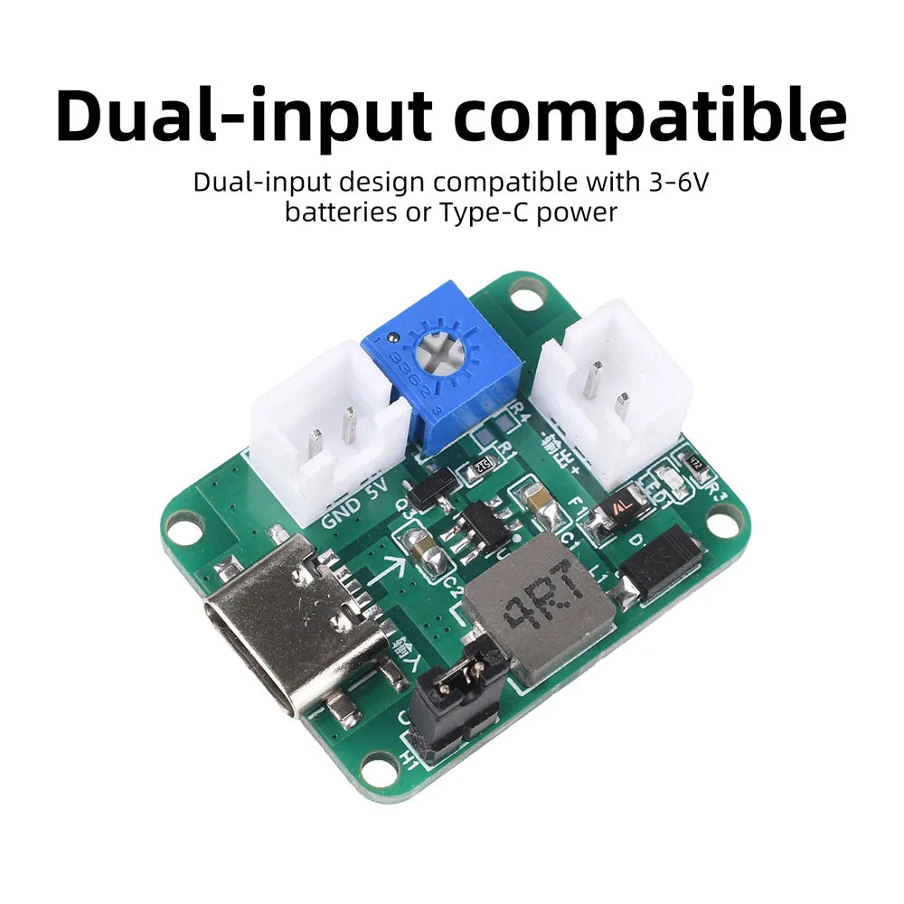Mini Adjustable DC Step-Up Boost Module 3–6V to 5–24V Output