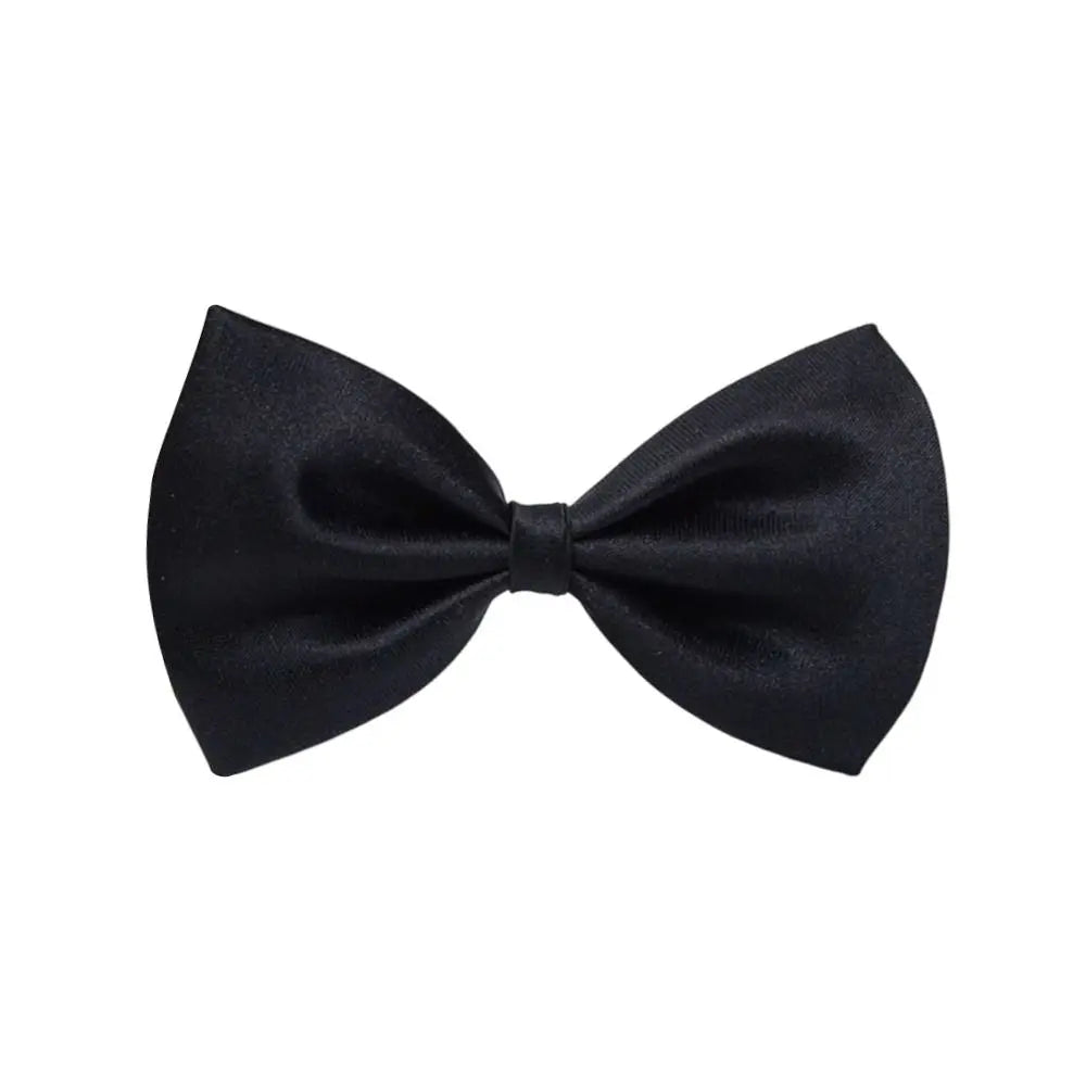 Kids Pre-Tied Adjustable Bow Tie – Solid Color Boys & Girls
