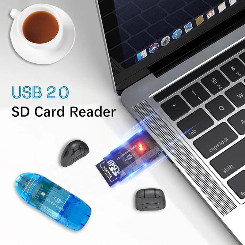 USB 2.0 SD/SDHC/MMC/Micro SD Card Reader & Writer Dongle