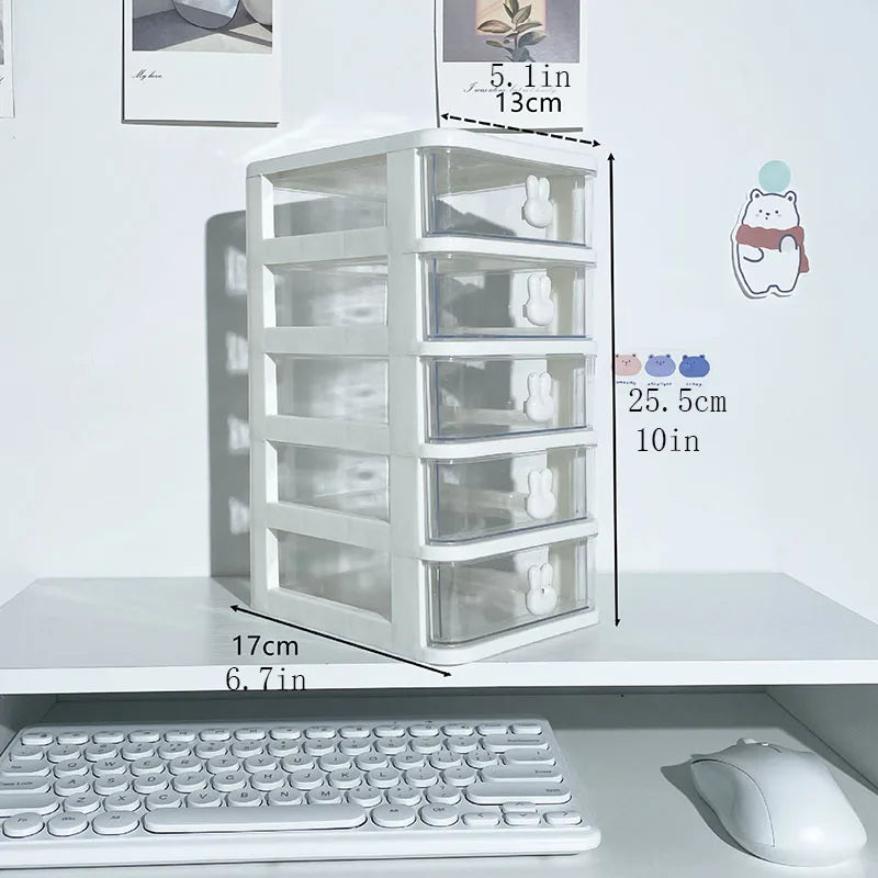 Transparent Stackable Drawer Organizer | Modular PP Storage Box