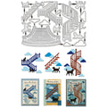 17-Piece Staircase Frame Metal Cutting Dies for Card Making