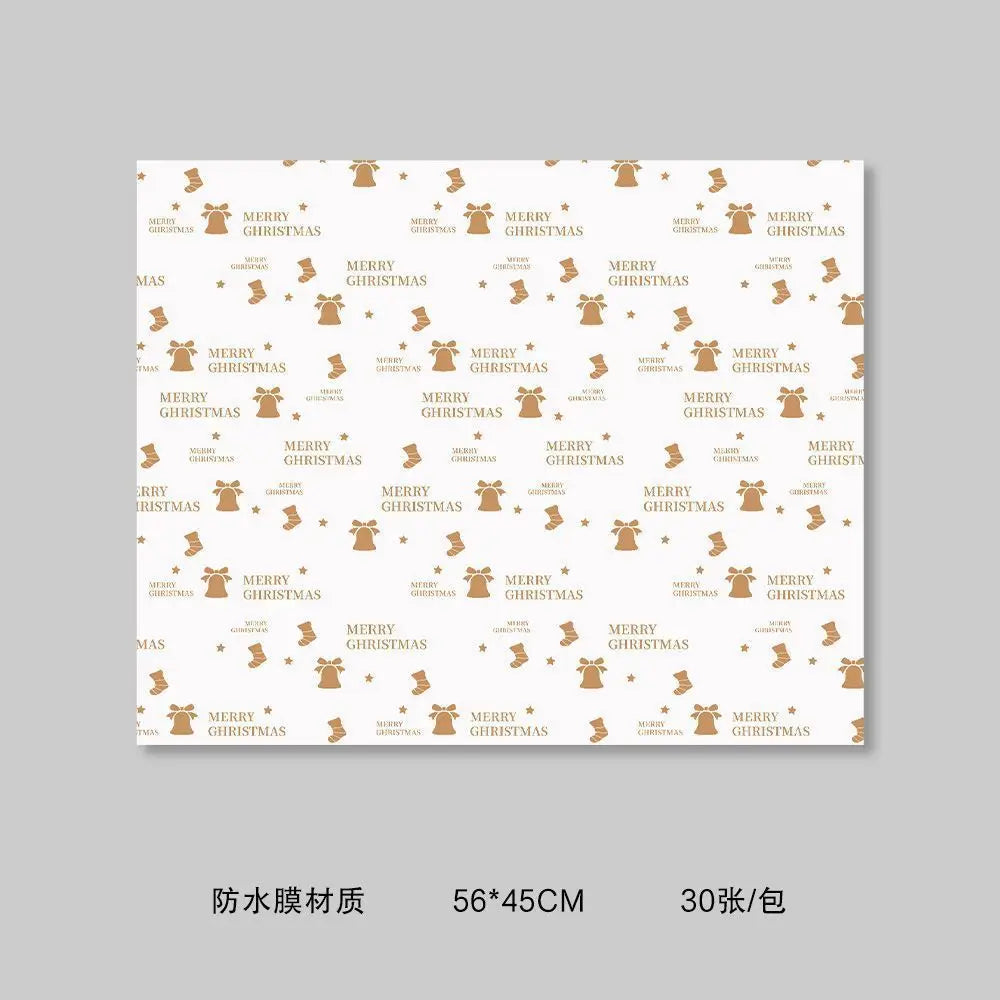 30-Sheet Waterproof Bouquet Gift Wrapping Paper | Floral & Festive