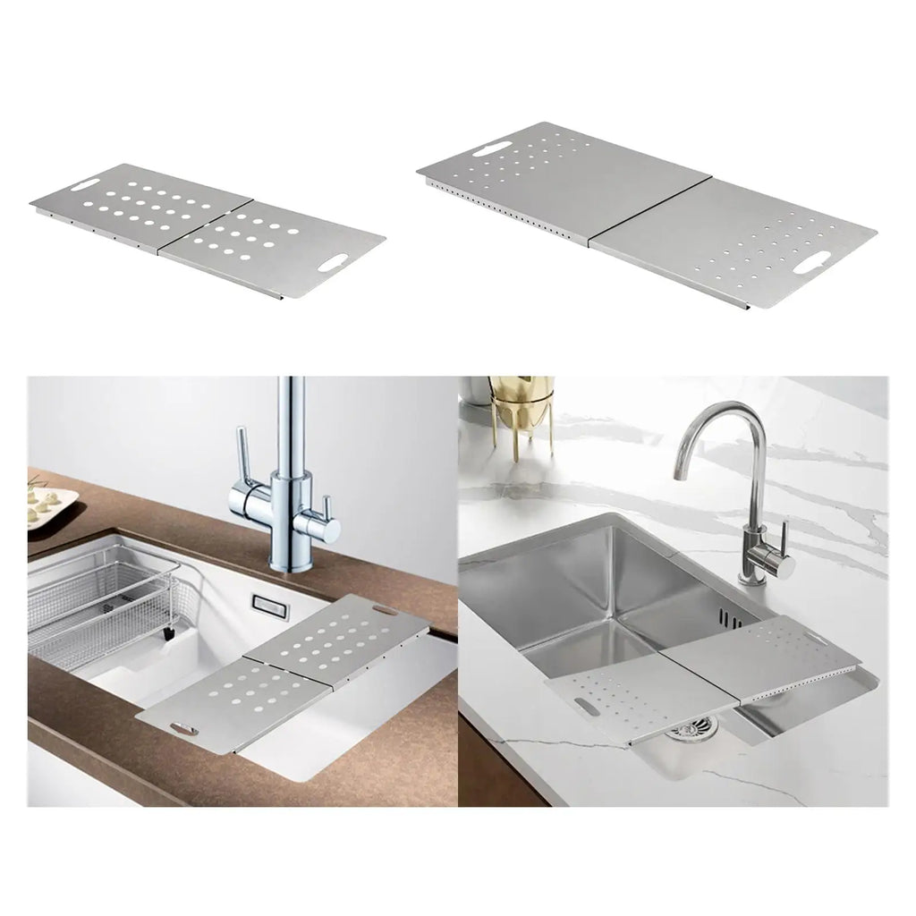Expandable Stainless Steel Over-Sink Dish Drying Rack