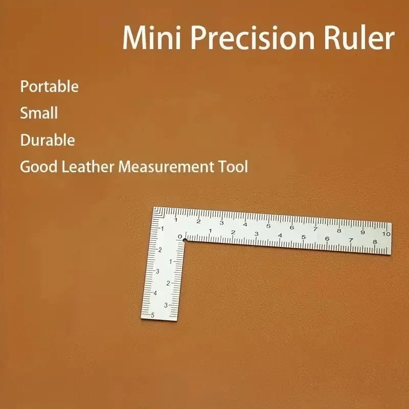 Mini Stainless Steel L-Shaped Square Ruler – Precision Corner Gauge