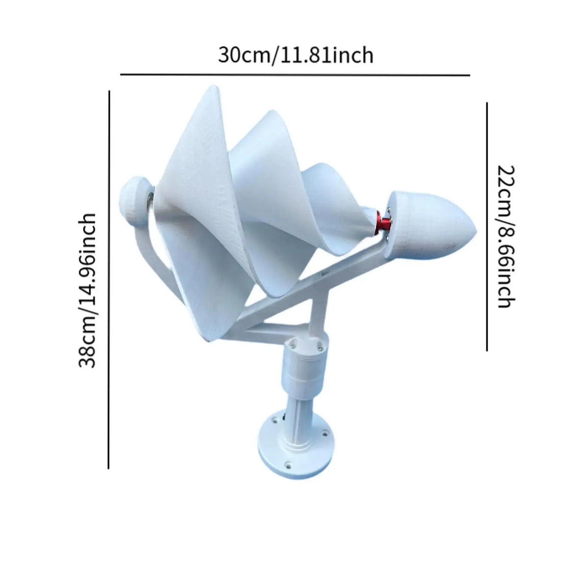 50W Archimedes Spiral Wind Turbine Generator – Compact DIY Kit