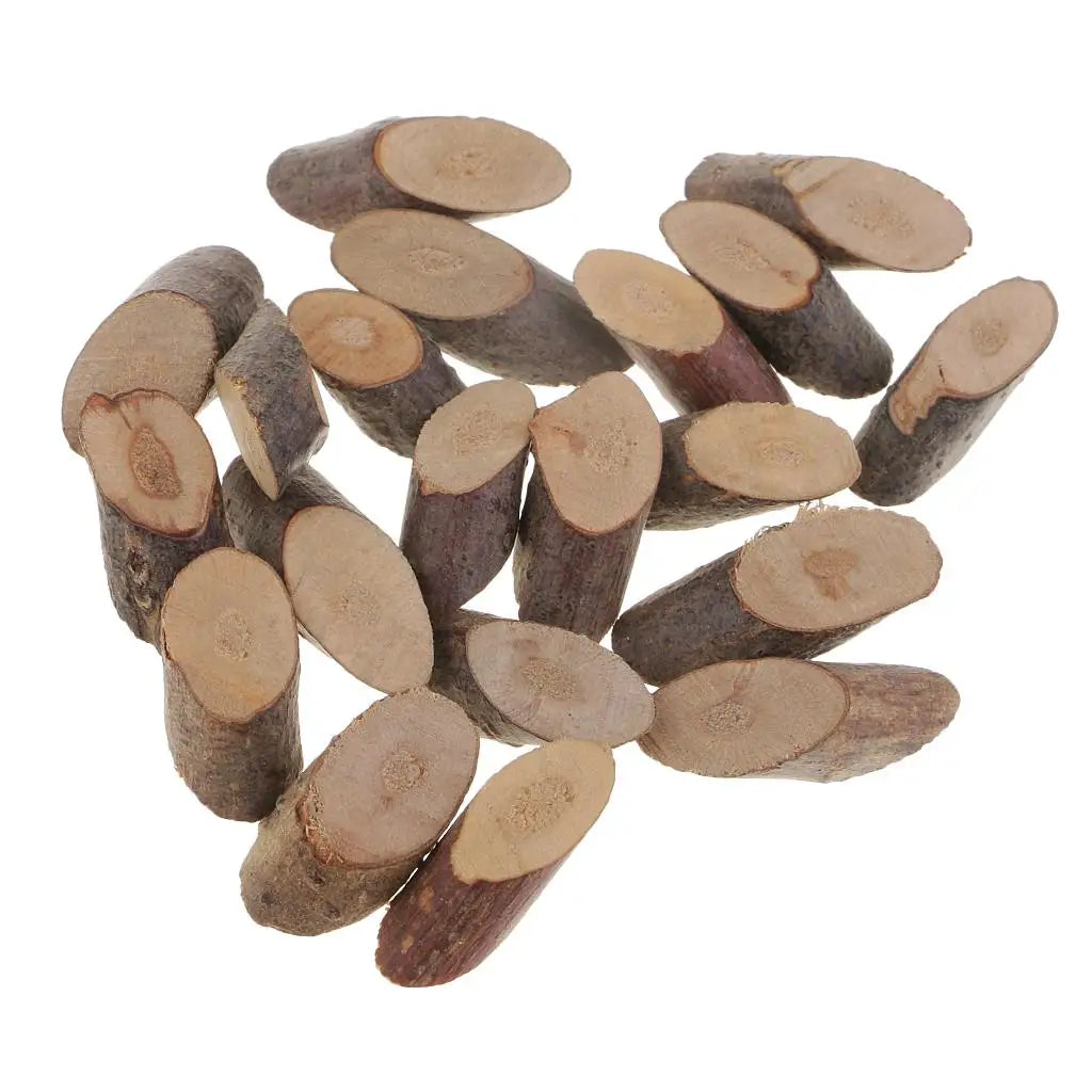 100 Small Wood Slices – Rustic Wedding & DIY Craft Set