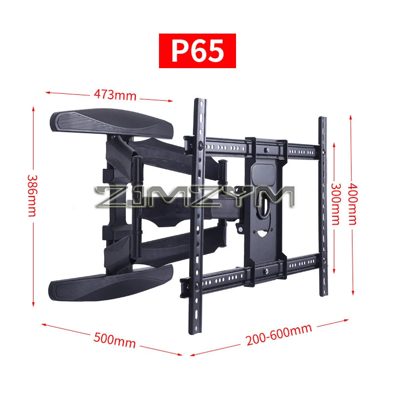 P65 Universal TV Wall Mount Bracket | Tilt Swivel 40–85 Inch