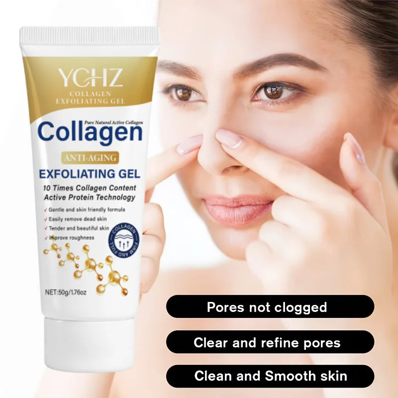 YCHZ Collagen Exfoliating Gel – Moisturizing Face Scrub