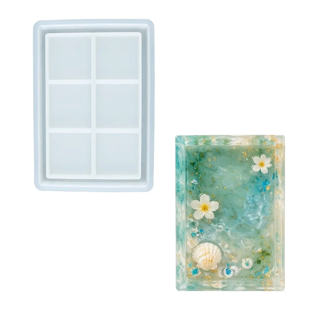 Silicone Rectangular Resin Tray Mold – DIY Casting & Crafts