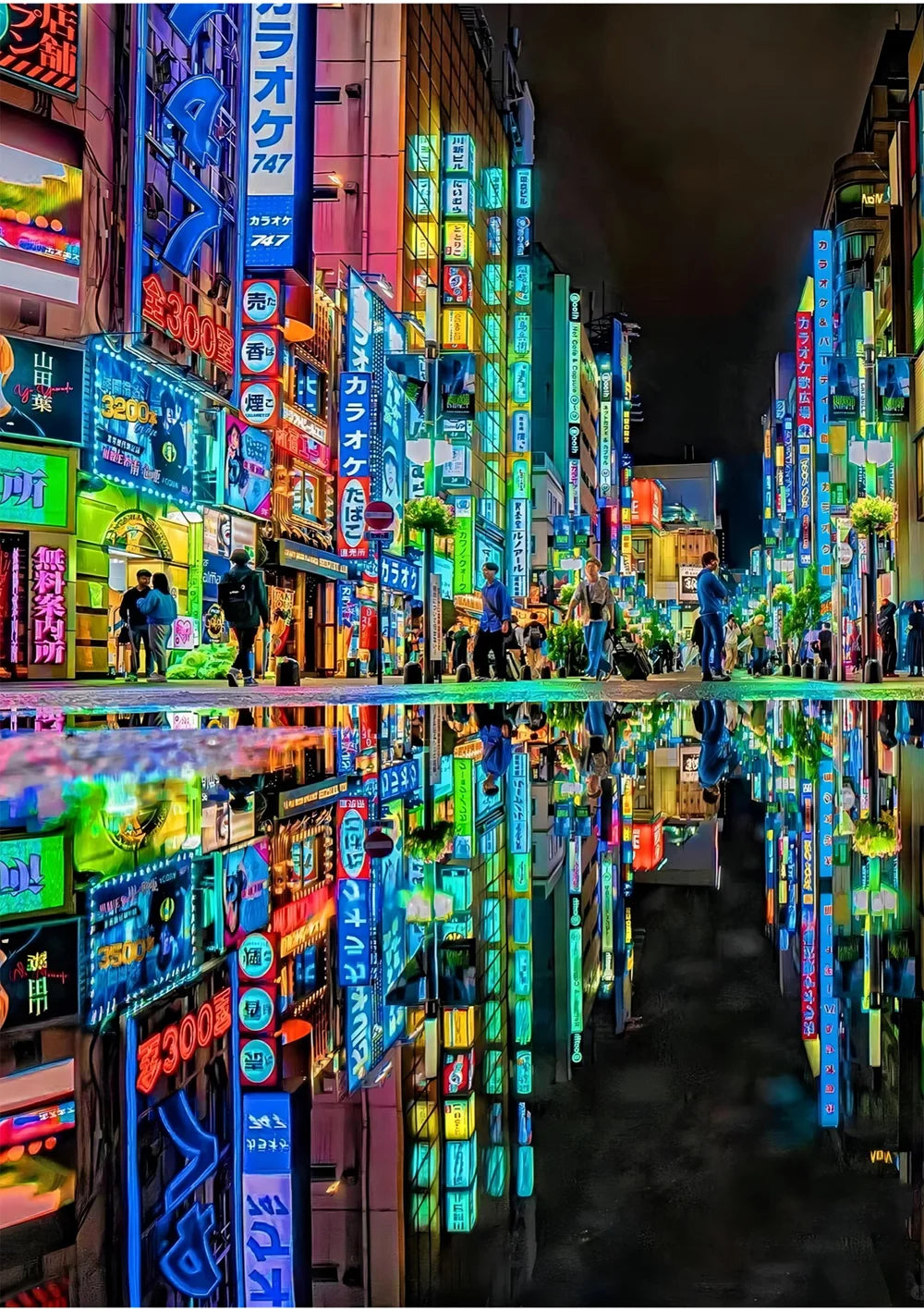 Tokyo City LED Light Painting | Wall Art Night Light Décor