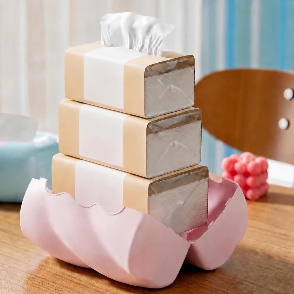 Cloud Design Desktop Tissue Box – Dust-Proof Napkin Holder