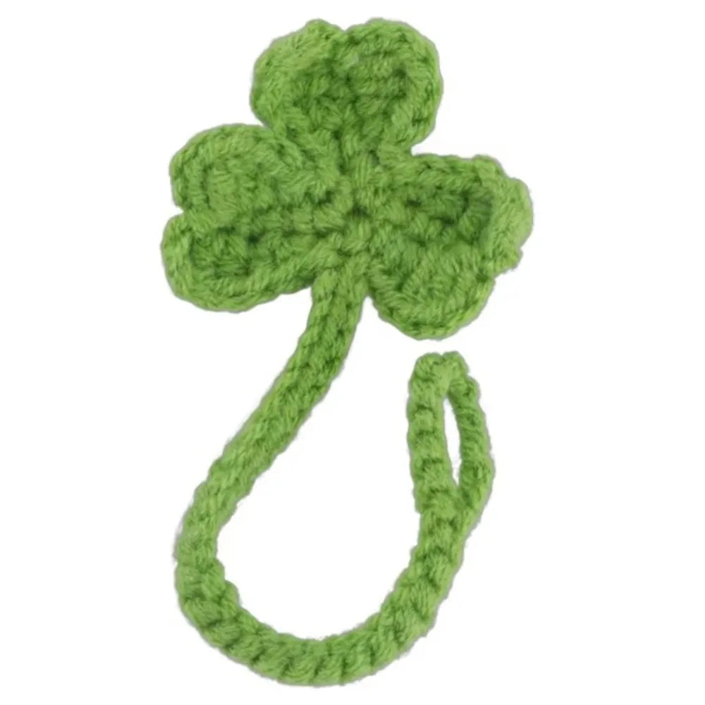 Hand-Knitted Crochet Leaf Bookmark & Headphone Décor