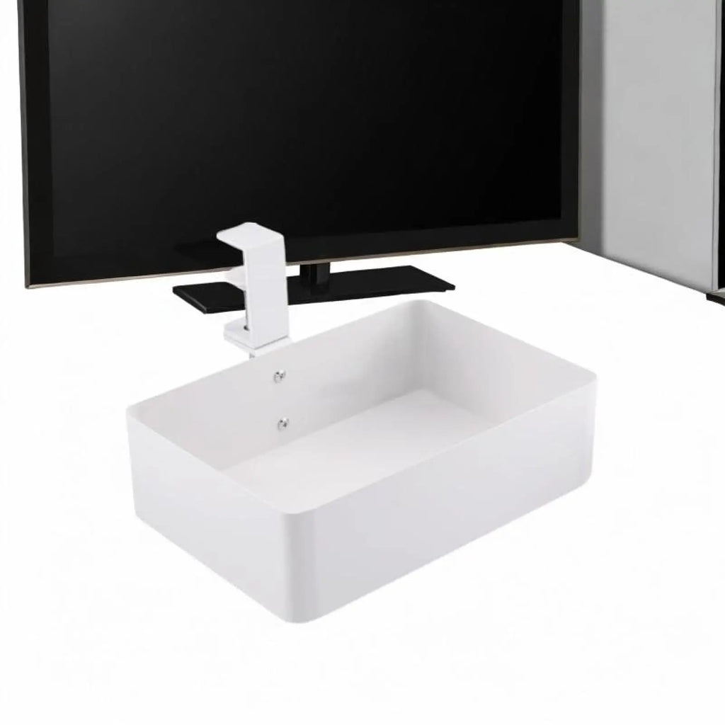Metal Mesh Under Desk Clamp Drawer Organizer | Storage Shelf