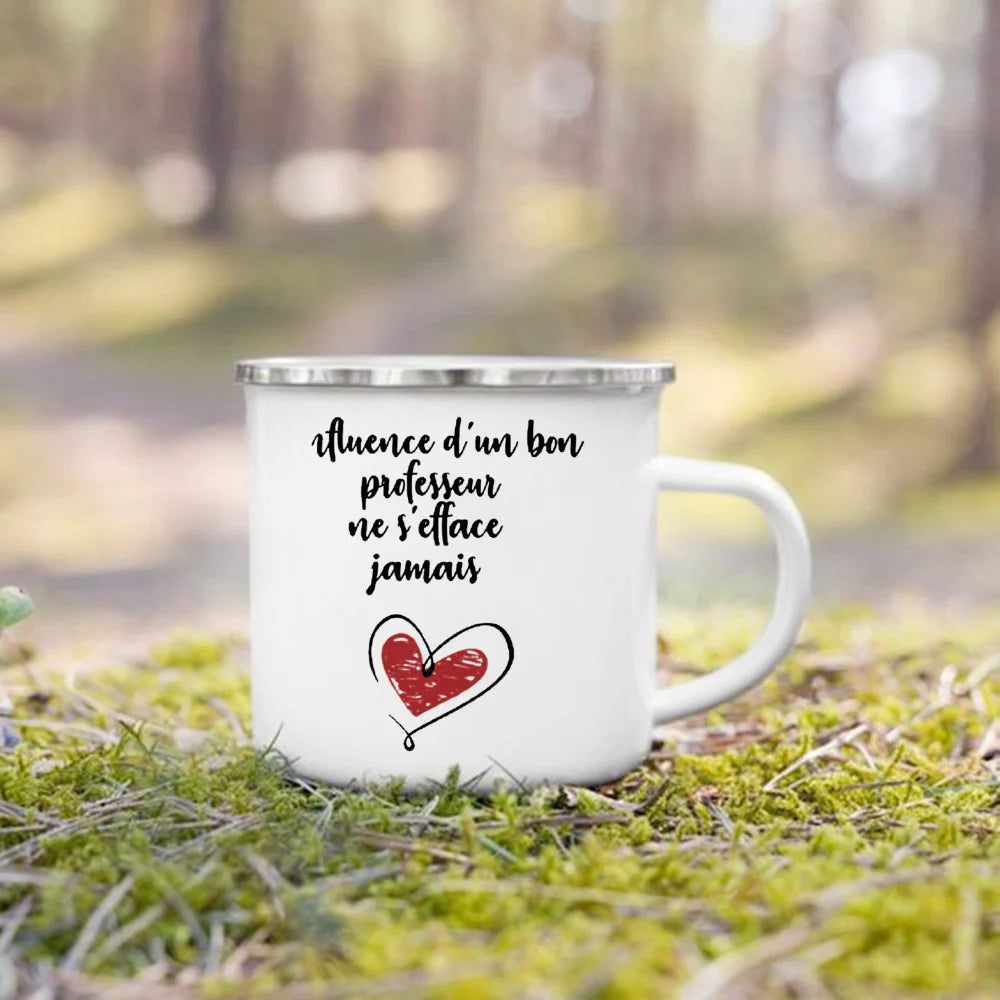 Teacher Appreciation Enamel Mug – Graduation Thank You Gift