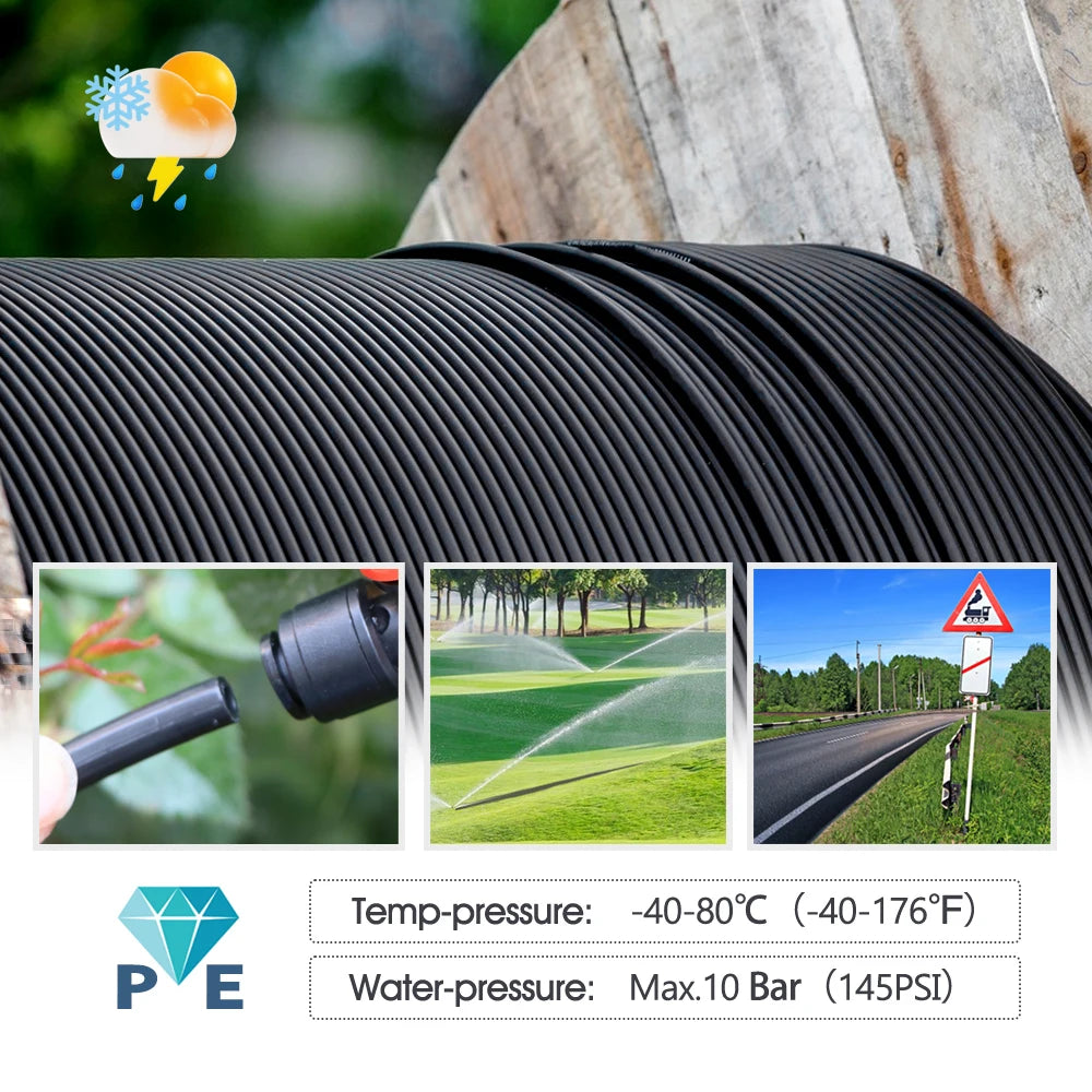 PE Drip Irrigation Hose | DIY Garden Watering System 5–50m